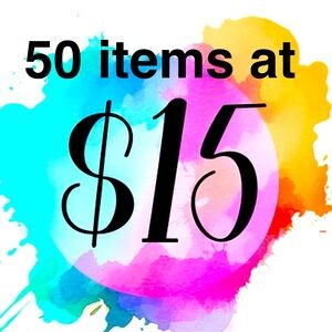50 items priced at only $15!